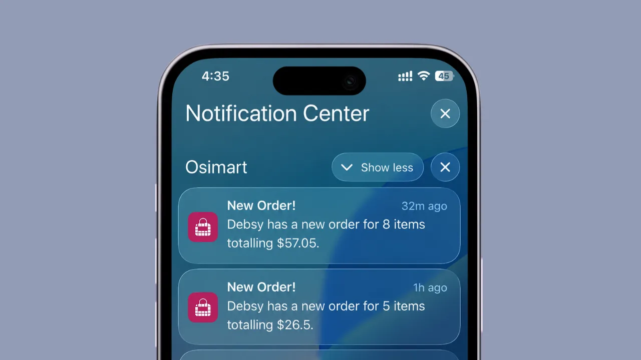 osimart push notifications